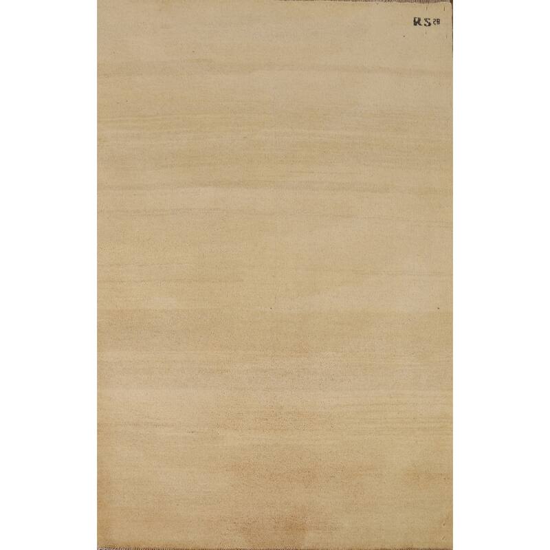 Gabbeh Modern Accent Rug Handmade Bedroom Wool Carpet - 3'10"x 6'0"