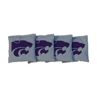 Kansas State Gray Cornhole Bags