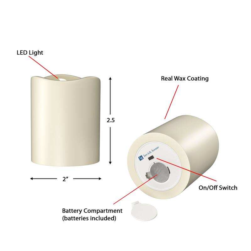 Battery Operated LED Bulb 8piece Flameless Candle Set by Windsor Home On Sale Bed Bath