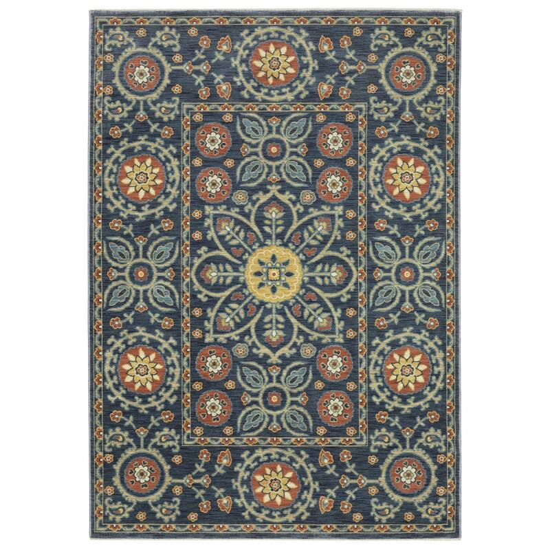 HomeRootsMedallion Traditional Runner Area Rug