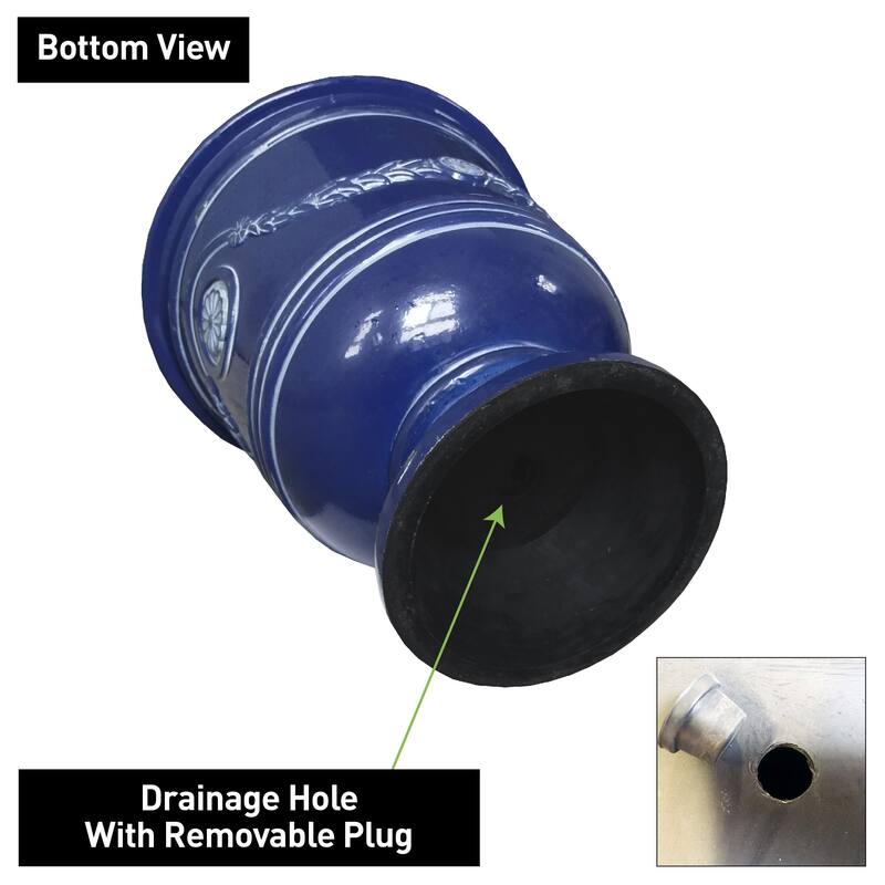 Southern Patio Porter Resin Urn Planter