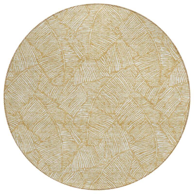 HomeRoots Floral Transitional Rectangle Outdoor Rug