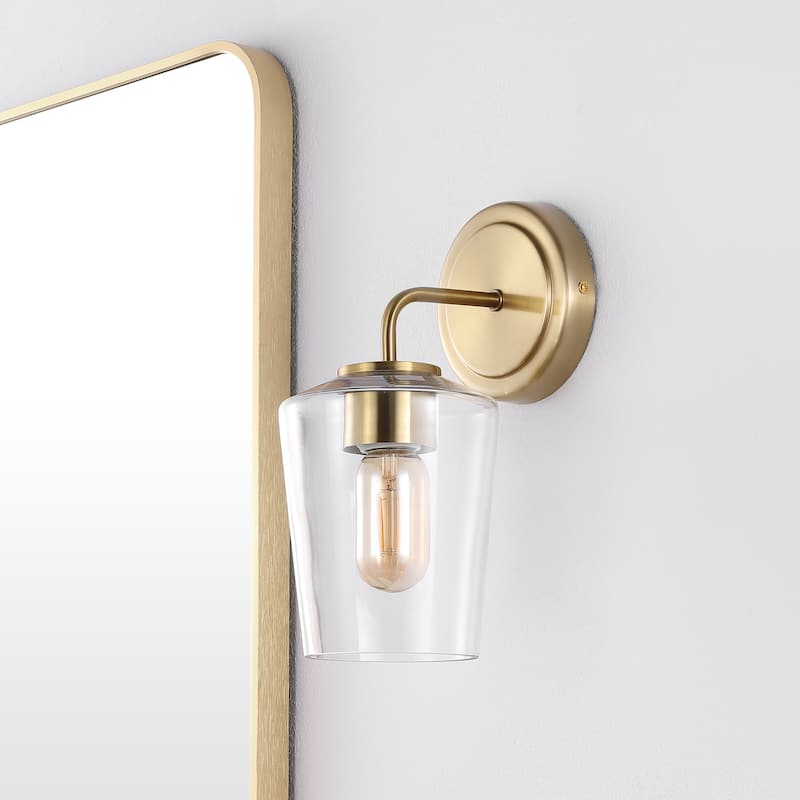 SAFAVIEH Lighting Prospect Wall Sconce - 5" W x 7" D x 11" H