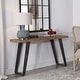 preview thumbnail 3 of 5, Uttermost Freddy 55" Long Wood Top Metal Console Table