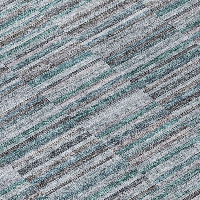Machine Washable Indoor/ Outdoor Chantille Contemporary Geo Rug