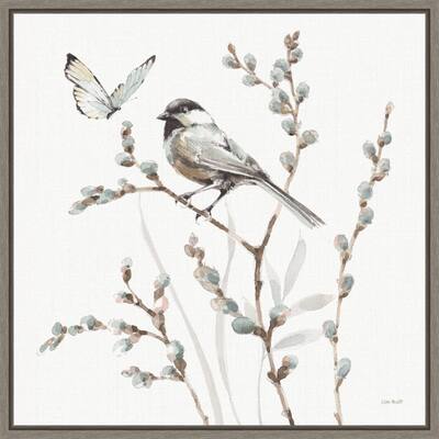 A Country Weekend XVII (Bird and Butterfly), Lisa Audit Framed Canvas