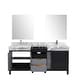 preview thumbnail 70 of 157, Lexora Zilara Bathroom Vanity Complete Set in Black and Grey with Faucet
