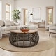 preview thumbnail 10 of 11, The Curated Nomad Doolittle Round Rattan Coffee Table