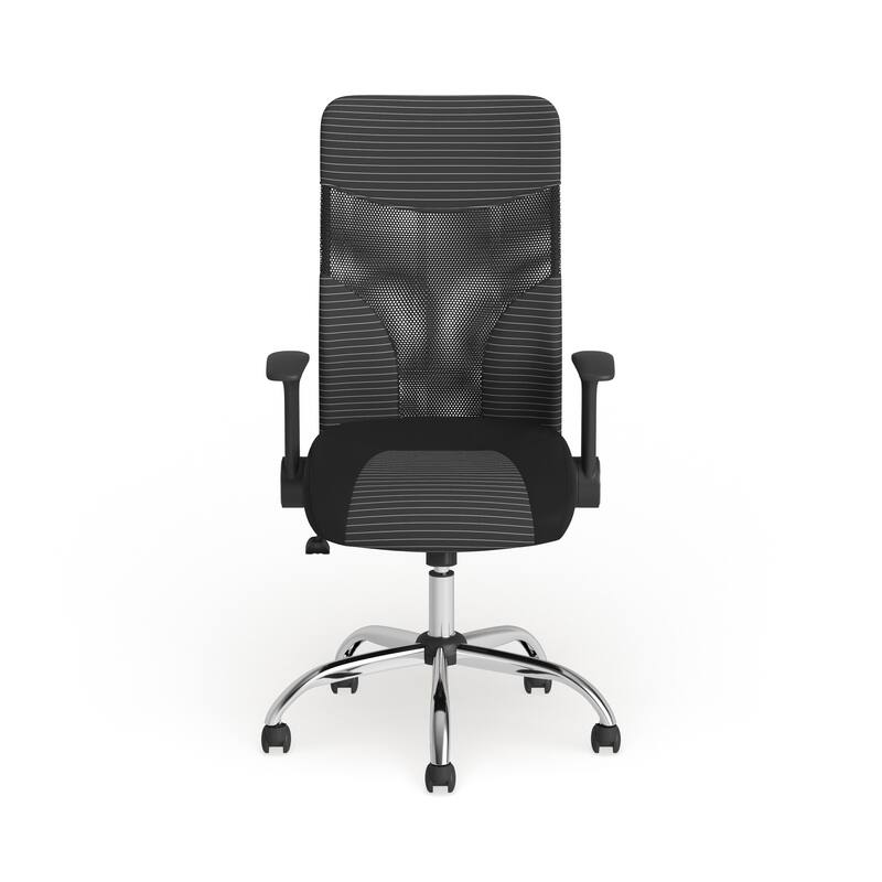 High Back Ergonomic Office Chair with and White Contemporary Mesh Design