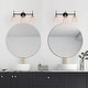 preview thumbnail 4 of 15, Modern Black Gold 2/3/4 Lights Vanity Light Fixture Glass Bathroom Lighting