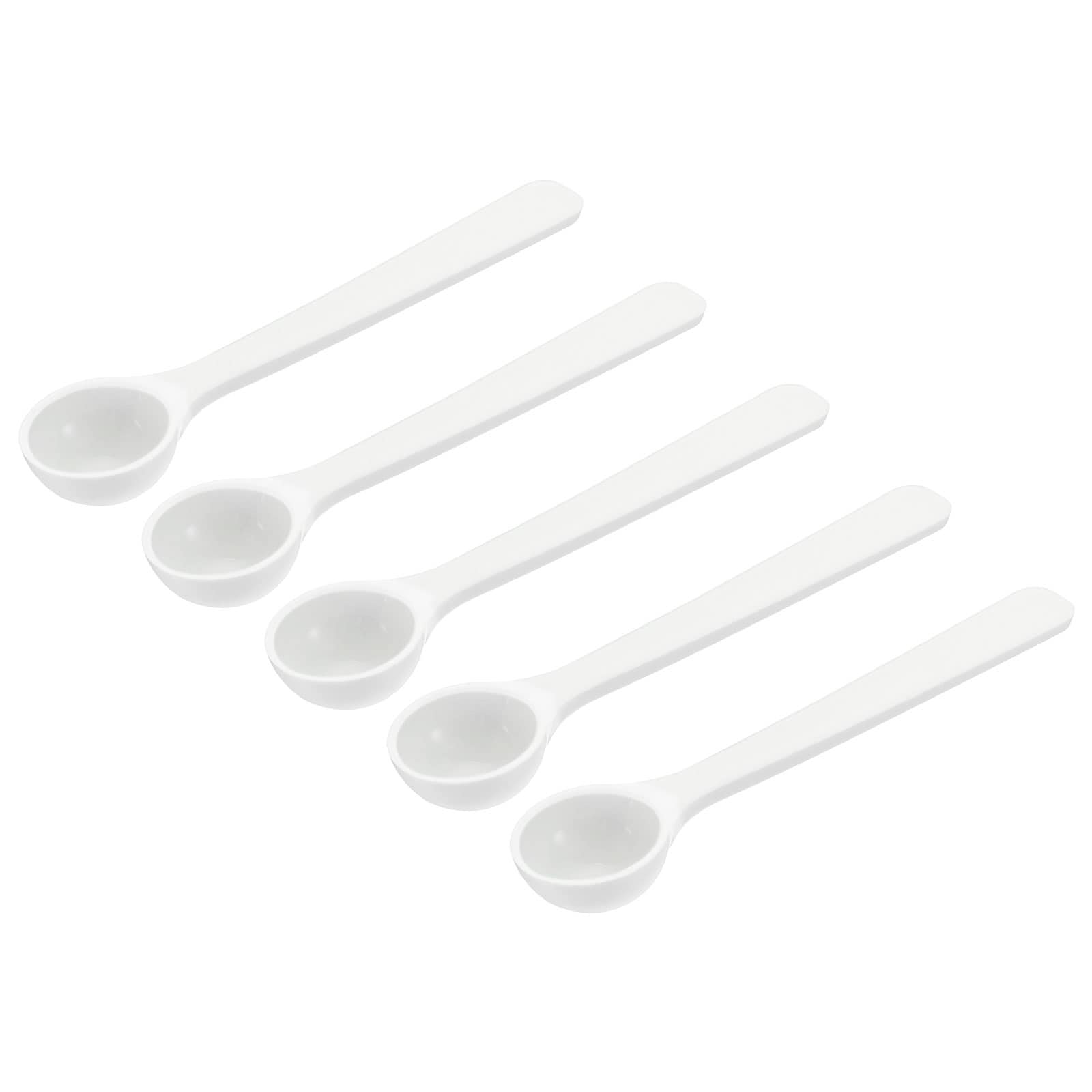 1.5 Gram White Classic Plastic Measuring Spoons Small Plastic Teaspoons for  Powders and Granules, Coffee, Pet Food Coffee Scoop Measuring Scoops 