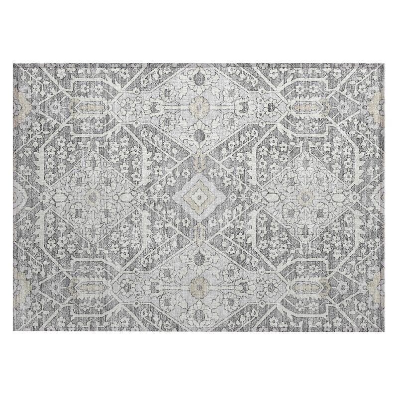 Machine Washable Indoor/ Outdoor Chantille Traditional Rug