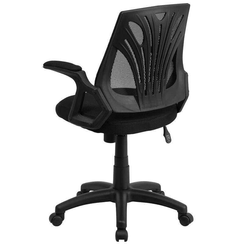 Mid-Back Designer Mesh Swivel Task Office Chair with Open Arms