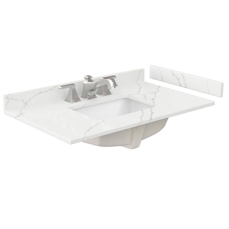 Miranda 36-inch Single Vanity, Quartz Top