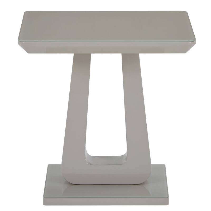 Contemporary MDF & Glass Accent Table