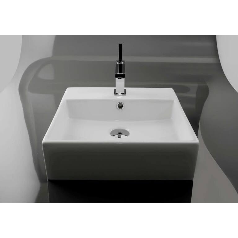 WS Bath Collections Unlimited 18-5/16" Rectangular Ceramic Vessel or