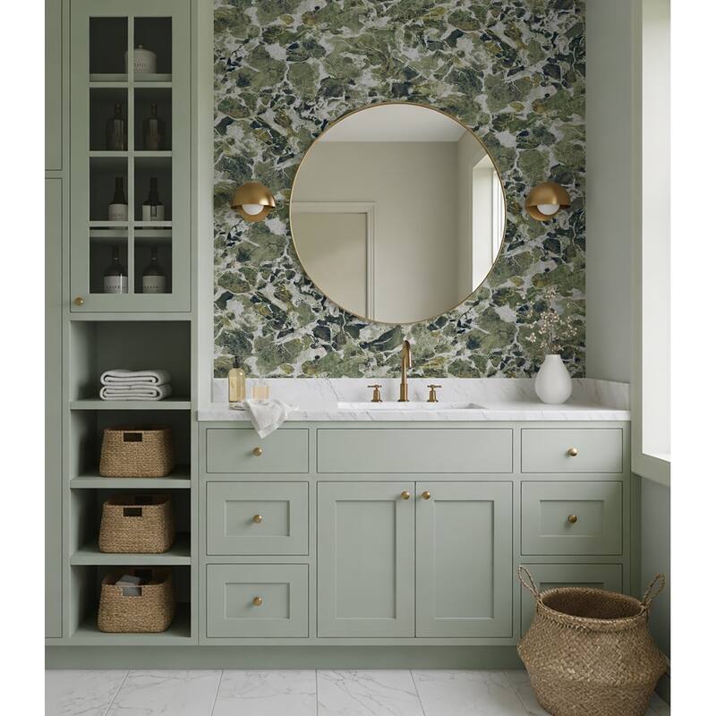 Harry & Grace Faux Stone Marble Peel and Stick Natural Wall Backdrop Panel