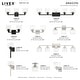 preview thumbnail 7 of 9, Livex Lighting 5-light Black Vanity Sconce, 10385-04 - 42" W X 9.5" H X 6.75" EXT