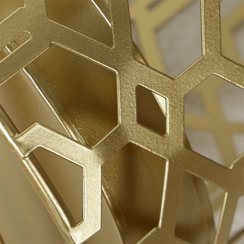 Adeco Multipurpose End Table Metal Shelf Holder Organizer Entrance Umbrella Stand - 9. 25" x 9. 25" x 18. 78"