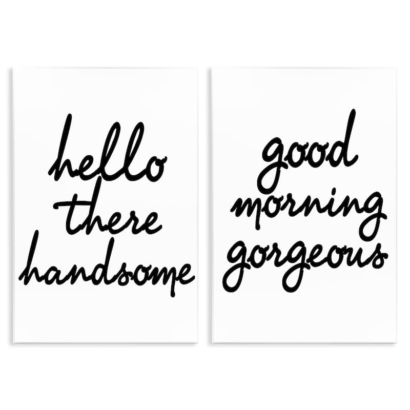 Stupell Handsome & Gorgeous Greetings Wall plaque Art design by House of Lulu - 10 x 15