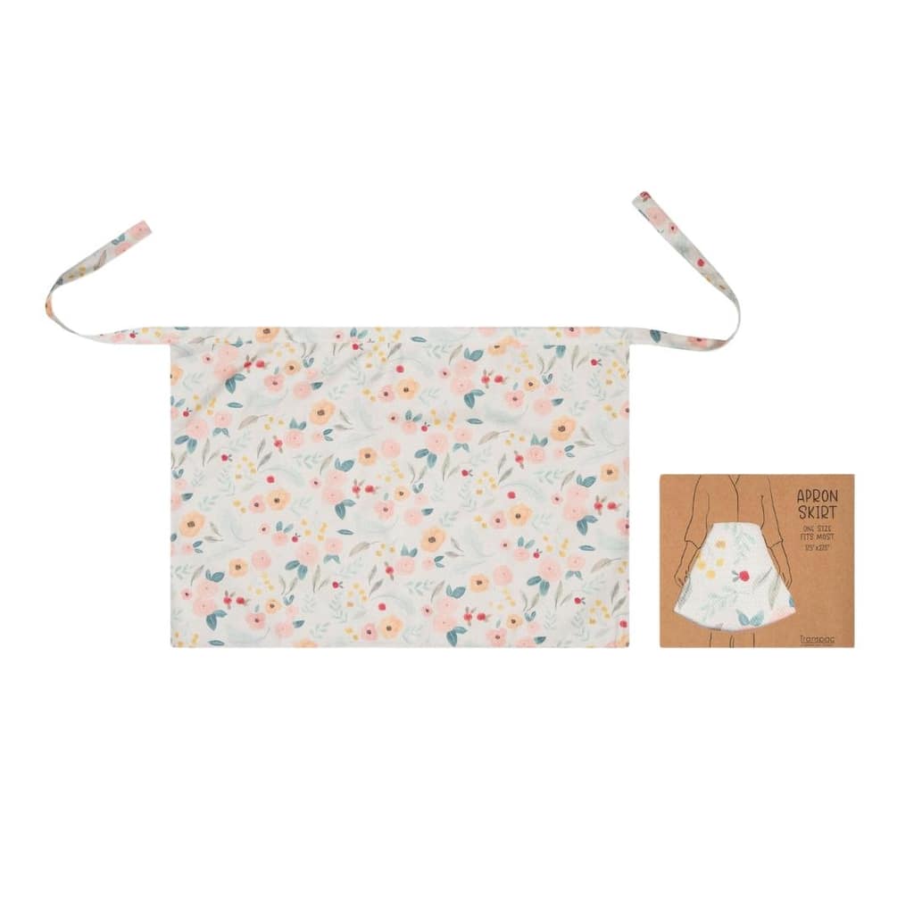 Transpac Fabric Flower Half Apron Home Decorations Spring