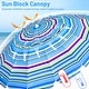 preview thumbnail 26 of 27, Gymax 8ft Beach Umbrella Outdoor Patio Garden w/ Carrying Bag Sand