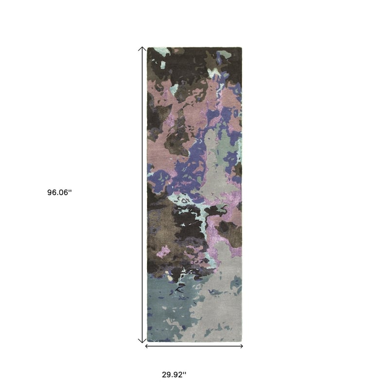 HomeRootsAbstract Industrial Rectangle Area Rug