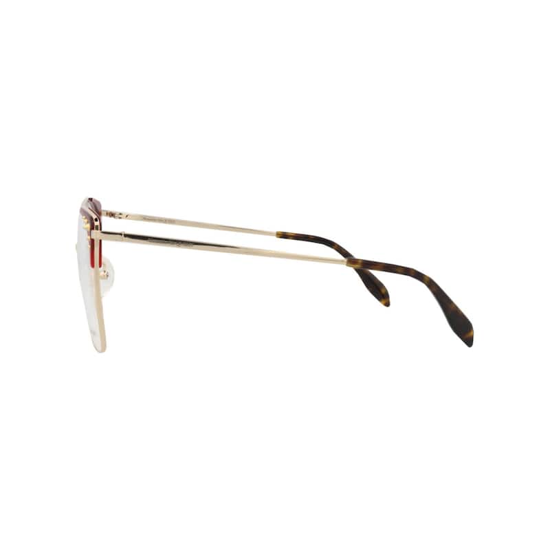 Alexander McQueen Square-Frame Metal Optical Frames