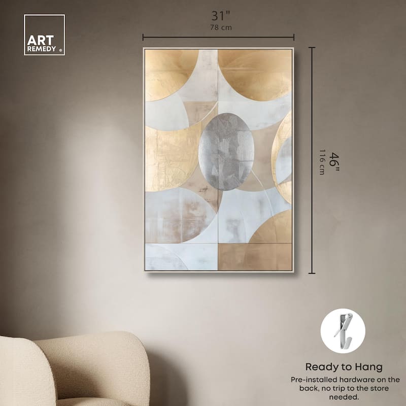 Golden Orb II Canvas by Art Remedy