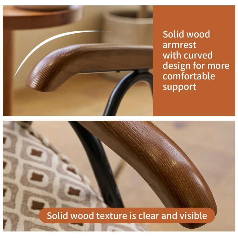 Modern Accent Chair High Back Armchair, Living Room Chairs with Metal Legs