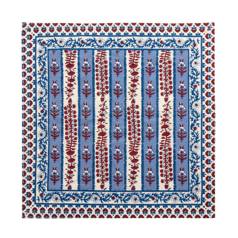Couleur Nature Provence Avignon Napkins - Set of 6 - Red/Blue