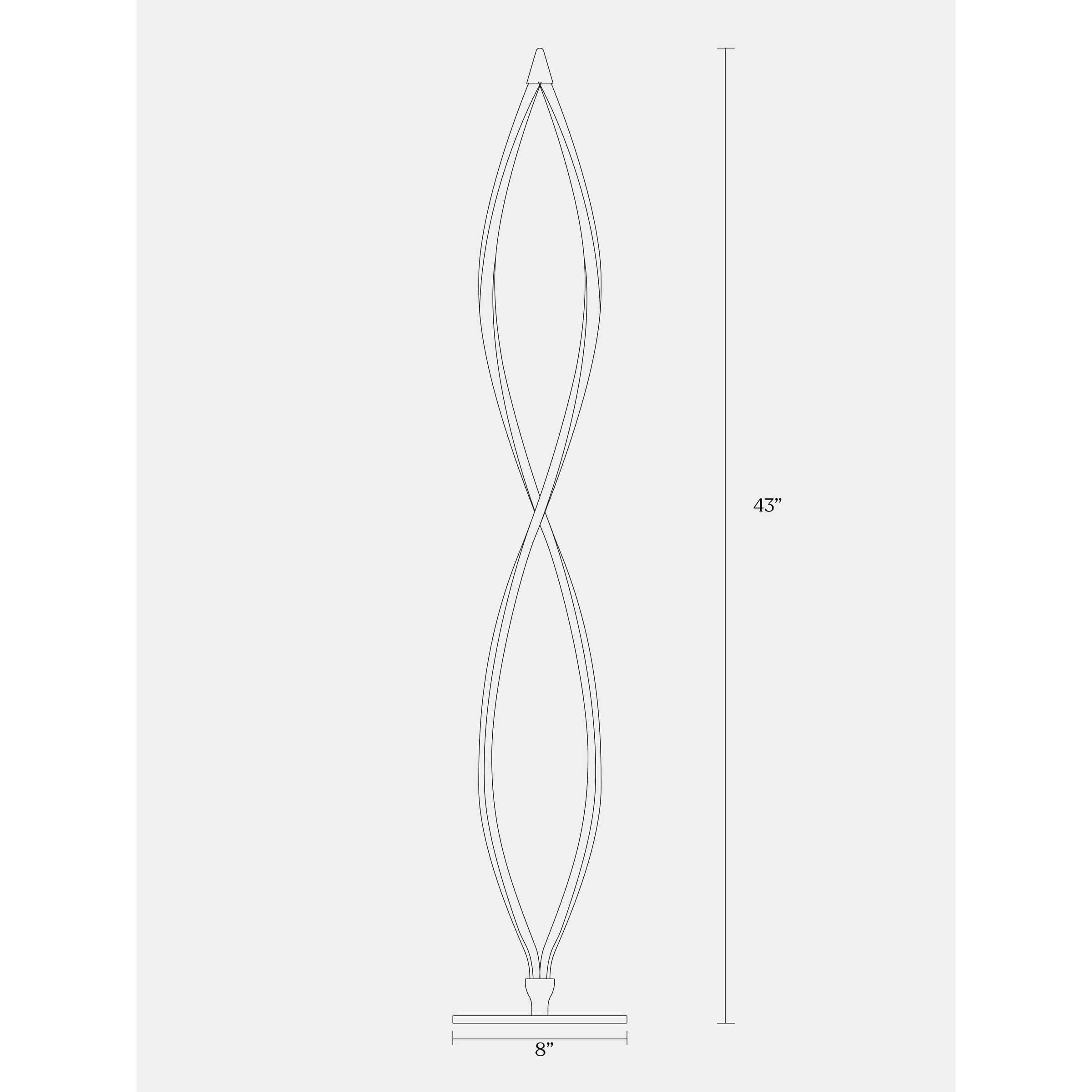 Brightech Twist LED Floor Lamp Silver Bed Bath & Beyond 35419293