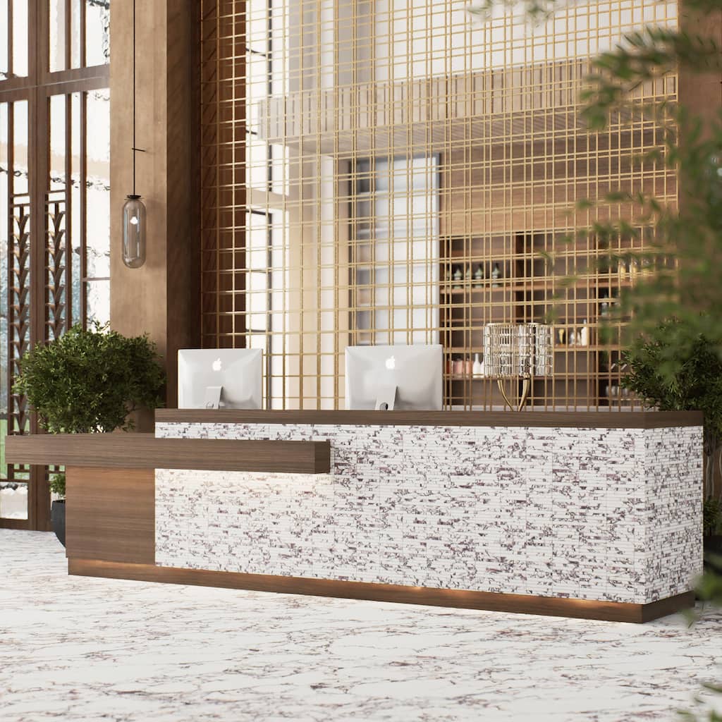 Merola Tile Touche Brick Stacked Rubis 11-3/4" x 11-3/4" Porcelain Mosaic Floor and Wall Tile - (1 Tile)