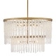 preview thumbnail 1 of 1, Fredrick Ramond FR41498 Rubina 12 Light 30" Wide Crystal Waterfall Burnished Gold
