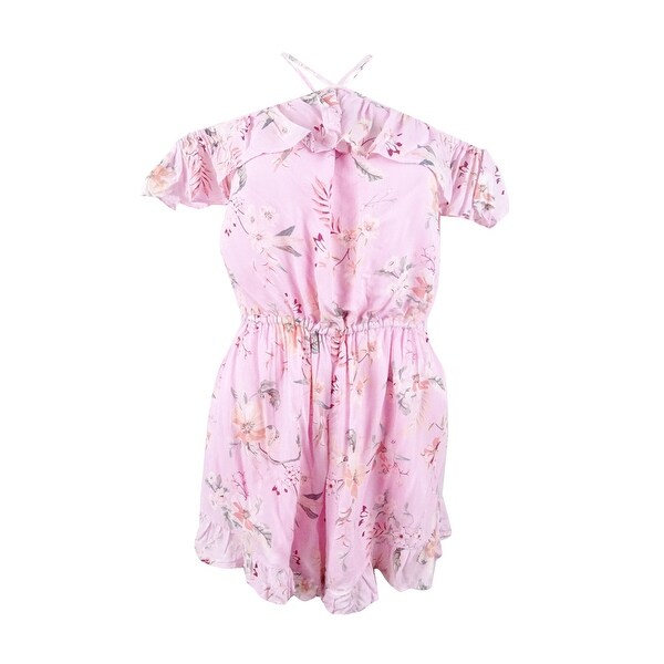 pink swim cover up