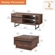 preview thumbnail 2 of 14, WAMPAT Modern TV Stand and Coffee Table Set of 2