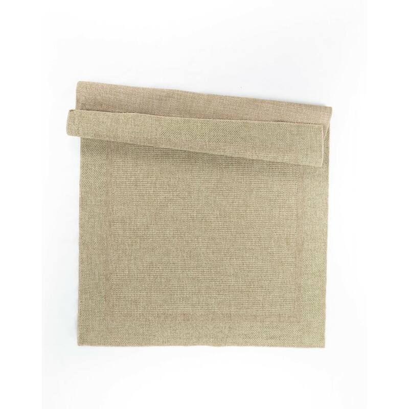 Arianna Collection Jute/Green Indoor/Outdoor Casual Area Rug