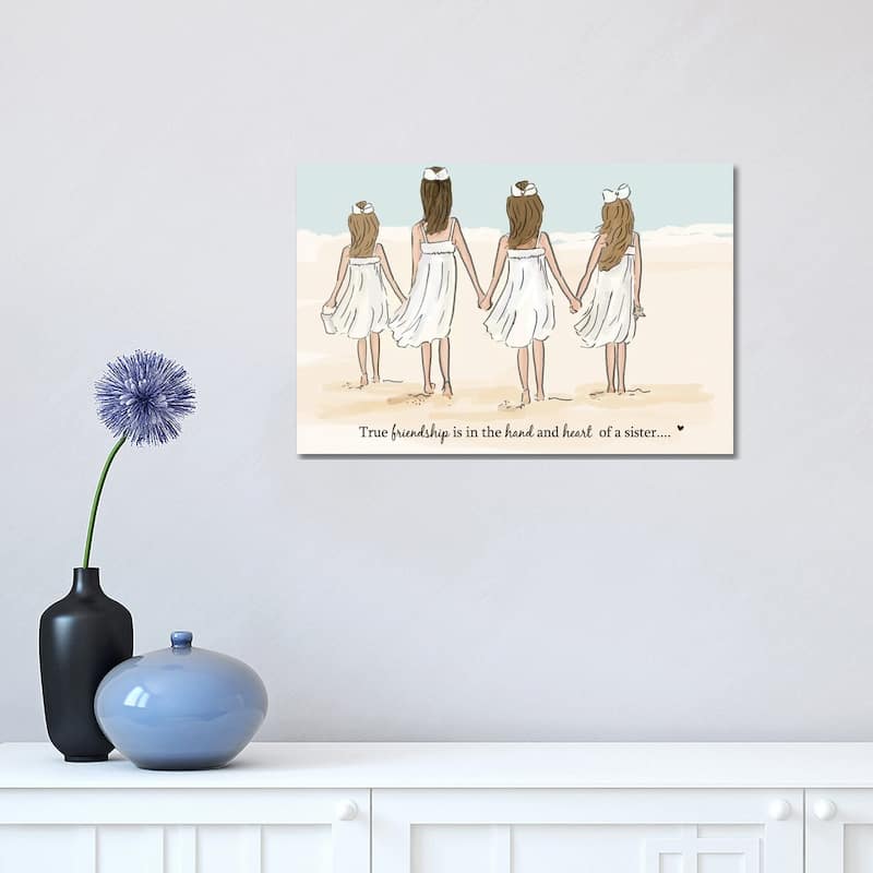 iCanvas "Sisters IV" by Heather Stillufsen Canvas Print - 12x18x1.5