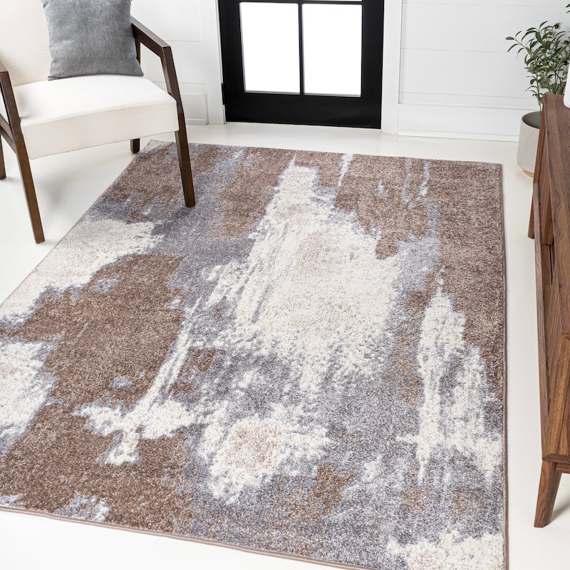 JONATHAN Y Sloane Contemporary Bohemian Abstract Marble Area Rug