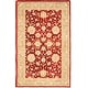 preview thumbnail 98 of 170, SAFAVIEH Anatolia Angeline Traditional Oriental Hand-spun Wool Rug 5' x 8' - Red/Moss - Rectangle