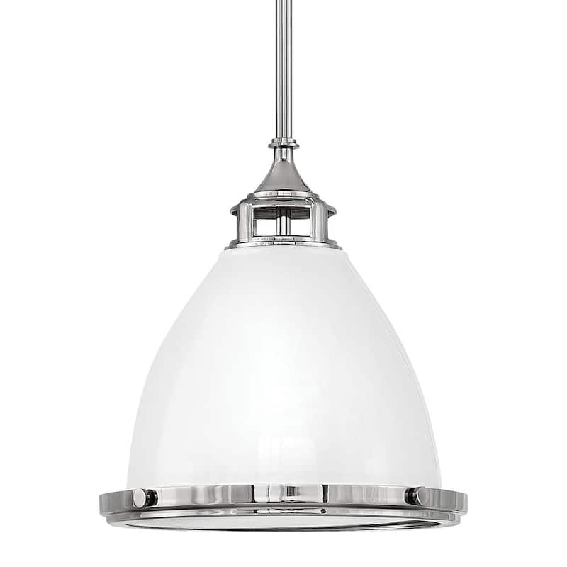 Hinkley Lighting Amelia Single Light 13" Wide Pendant - Polished White