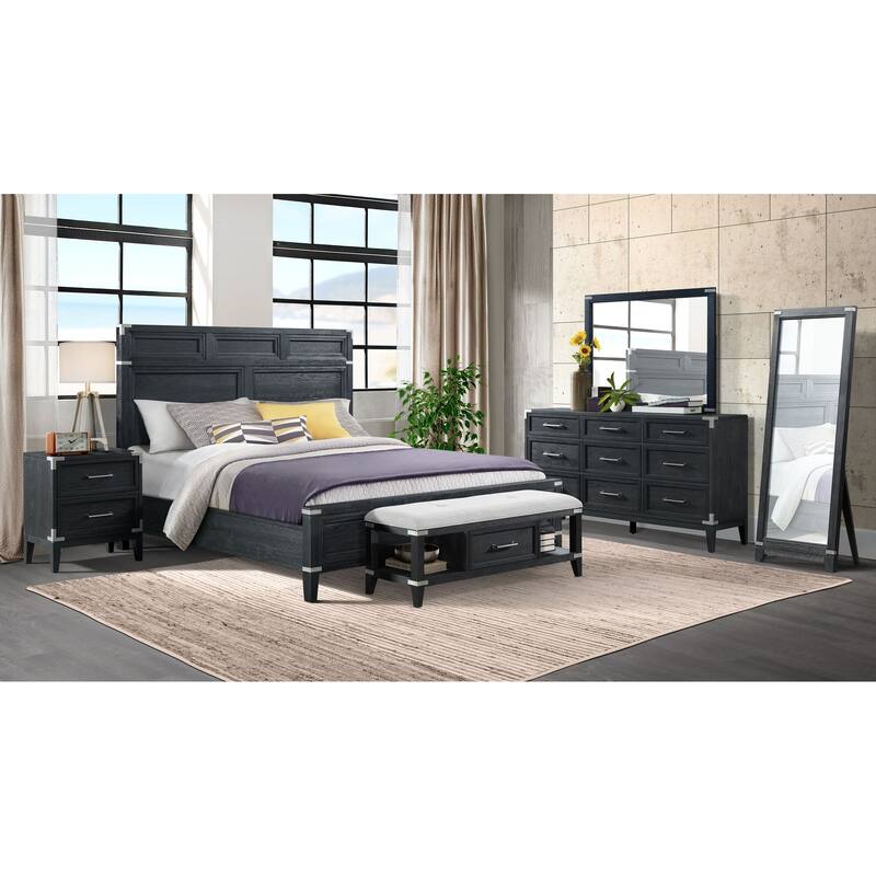 Laguna Complete Panel Bed, Weathered Steel