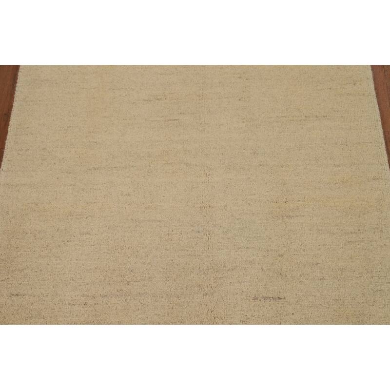 Contemporary Gabbeh Oriental Accent Rug Handmade Wool Carpet - 2'8"x 4'3"