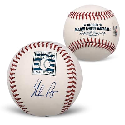 Nolan Ryan Autographed MLB Signed Hall of Fame HOF Baseball PSA Hologram With UV Display Case - 8'6" x 11'6"