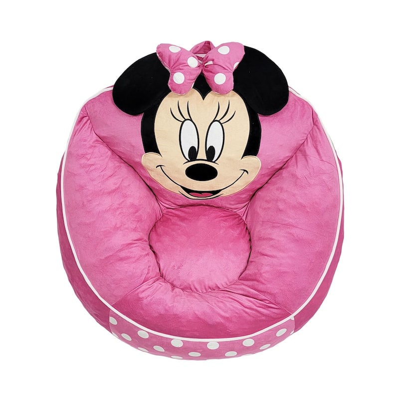 Disney Minnie Mouse Kids Foam Filled Bean Bag Chair