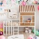 preview thumbnail 2 of 7, Twin Size Loft Bed With Roof and Window,Guardrail and Ladder for Home