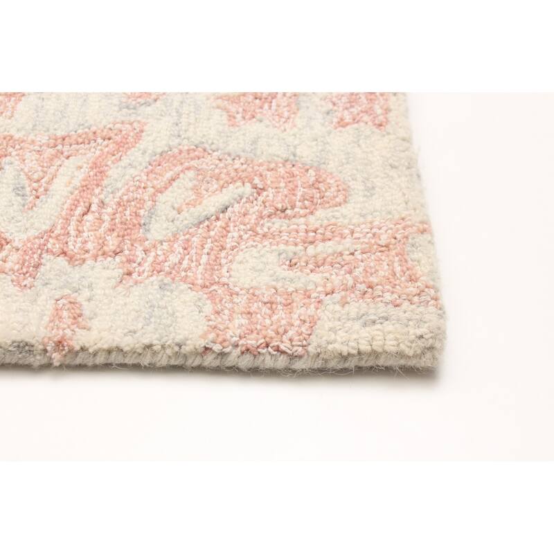 ECARPETGALLERY Hand Tufted Timeless Tan Wool Rug - 5'1 x 8'0