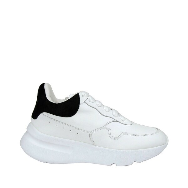 Shop Alexander McQueen Women's White Leather / Suede ...