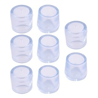 Home Bedroom Resin Furniture Fitment Table Leg Foot Cover Clear 8pcs ...