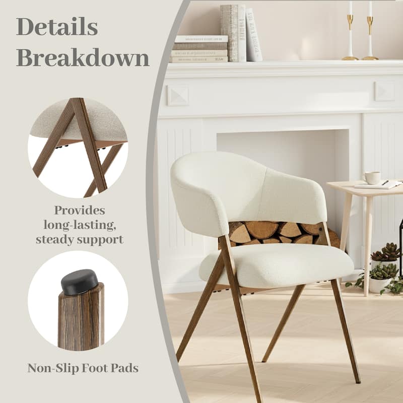 Modern Reclining Dining Chairs, 135° Back & 18.9" Wide Seat with Thick Cushion